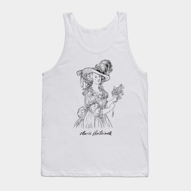 Marie Antoinette, Queen, France, Portrait Tank Top by StabbedHeart